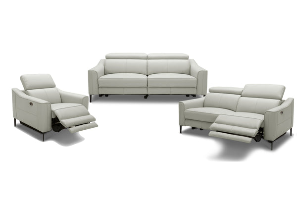 Divani Casa Eden Modern Grey Leather Sofa Set Grey Sofa Set SKU VGKVKM.5012-GRY-SET Product ID: 79253