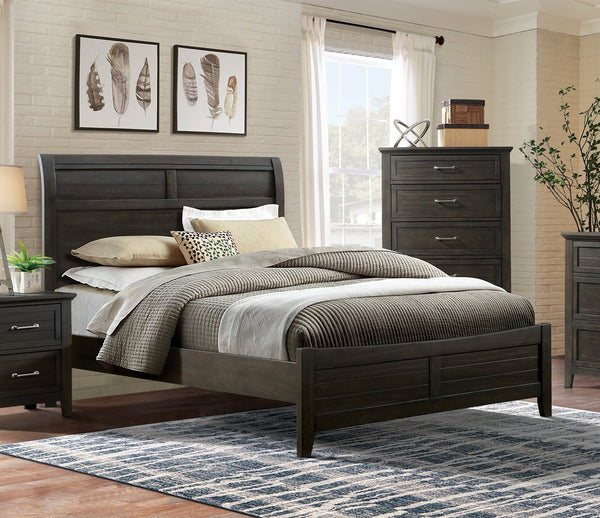 Furniture Of America Alaina Walnut Transitional Queen Bed