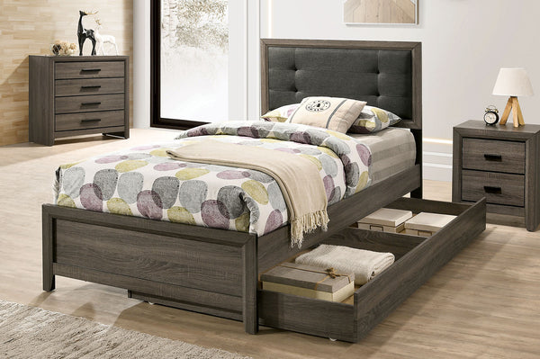 Furniture Of America Roanne Gray | Charcoal Cottage Full Bed