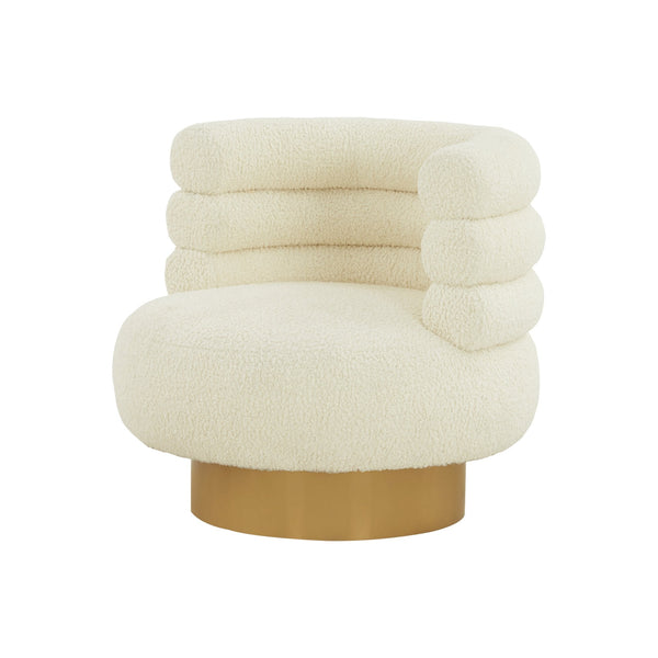 Modrest Gerry Modern Sherpa Accent Chair White Lounge Chair SKU VGRHAC-746-WHT-CH Product ID: 79135