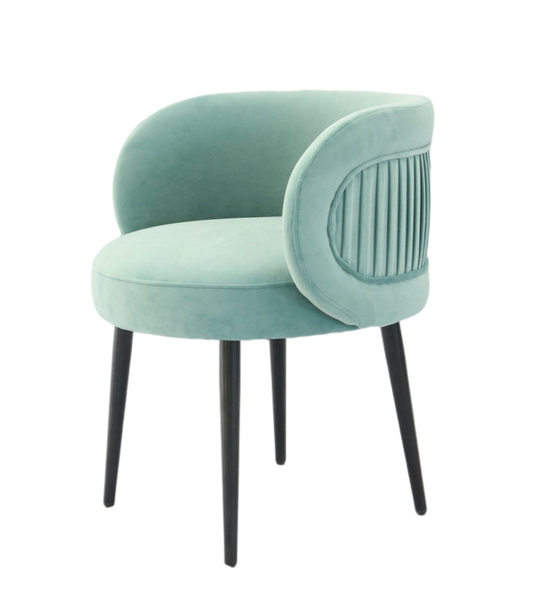 Modrest Hartman Modern Teal Accent Chair Blue Lounge Chair SKU VGMFMC-457-BLU-CH Product ID: 78499