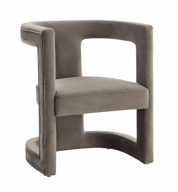 Modrest Kendra Modern Grey Fabric Accent Chair Grey Lounge Chair SKU VGRHRHS-AC-231-GRAY Product ID: 77647