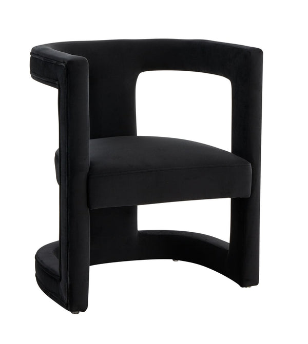 Modrest Kendra Modern Black Fabric Accent Chair Black Lounge Chair SKU VGRHRHS-AC-231-BLK Product ID: 77648