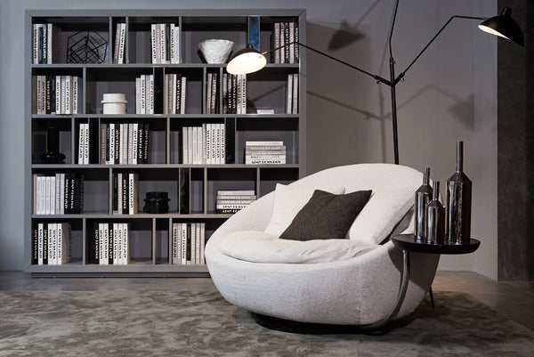 Divani Casa Alba Modern Grey Fabric Chair w/ Tray Grey Lounge Chair SKU VGWCL157-GRY Product ID: 70385
