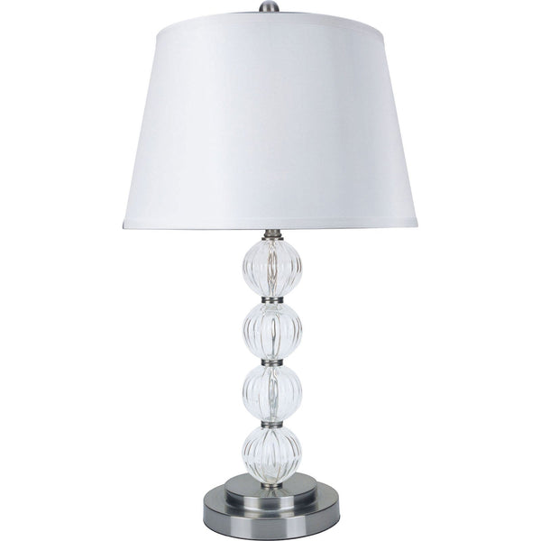 Furniture Of America Oona White | Clear Contemporary Table Lamp (2 | Carton)