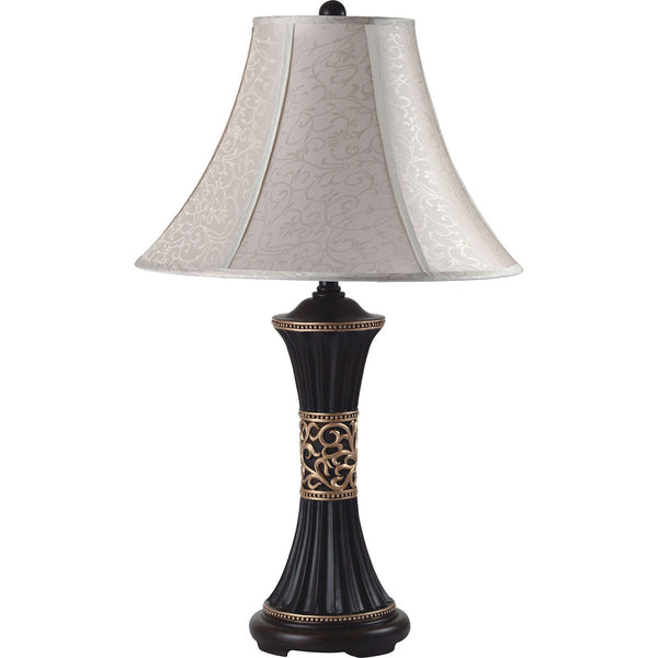 Furniture Of America Naya Espresso | Off-White Traditional 11"H Table Lamp (2 | Carton)