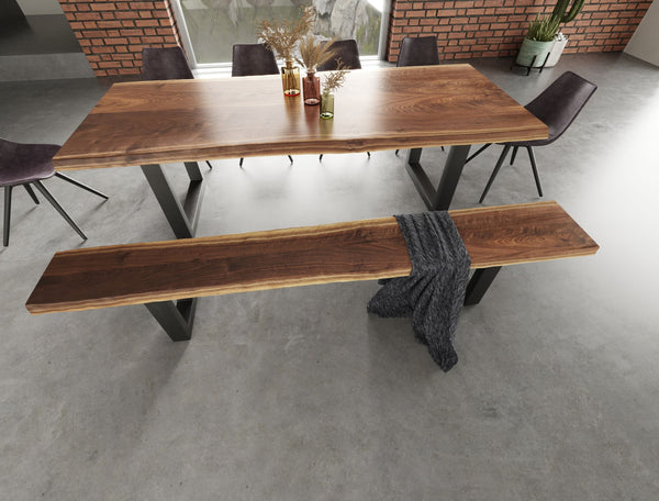 Modrest Taylor X Large Modern Live Edge Dining Bench Brown Bench SKU VGEDPRO260006-BRN-BN Product ID: 78036