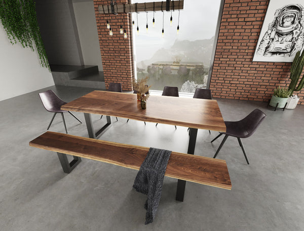 Modrest Taylor Large Modern Live Edge Wood Large Dining Bench Acacia Bench SKU VGEDPRO220004-LG Product ID: 77713