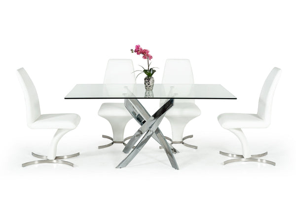 Modrest Pyrite Modern Rectangular Glass Dining Table Other Dining Table SKU VGEWF2133EA Product ID: 17432