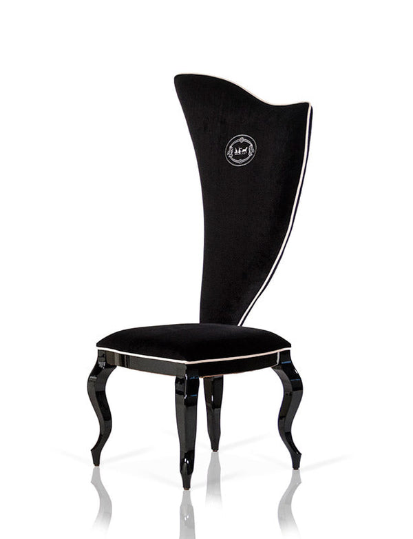 A&X Sovereign Transitional Black Fabric Chair (Set of 2) Black Dining Chair SKU VGUNRC017-2 Product ID: 15071Z