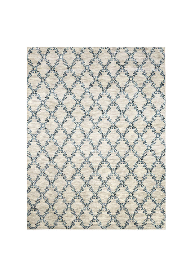 Furniture Of America Acanthus Light Gray | Blue Contemporary 8' X 10' Area Rug