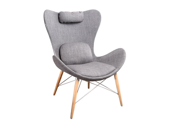Modrest Britt Modern Grey Fabric Accent Chair Grey Lounge Chair SKU VGOBTY118-GRY Product ID: 74215