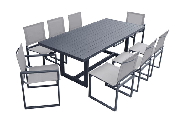 Renava Wake With Kayak Modern Outdoor Grey Dining Table SetVig Furniture Model VGGE-WAKE-KAYAK-DT-SET-GRY ID 81116 catch