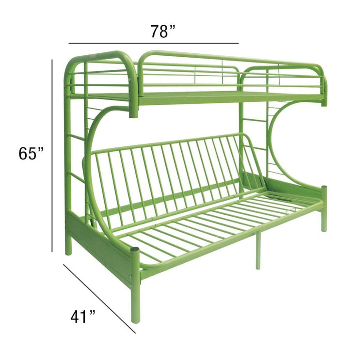 ACME Eclipse Green Twin/Full/Futon Bunk Bed Model 02091W-GR - MONAVILLA