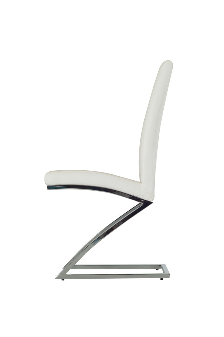 Angora Modern White Dining Chair (Set of 2) - MONAVILLA