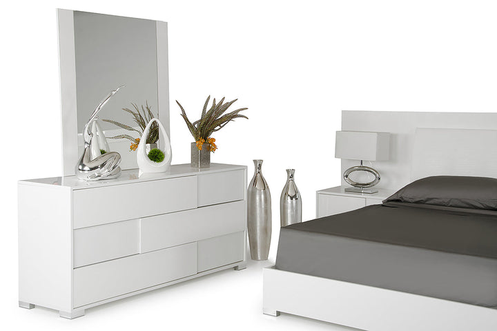 Modrest Monza Italian Modern White Dresser - MONAVILLA