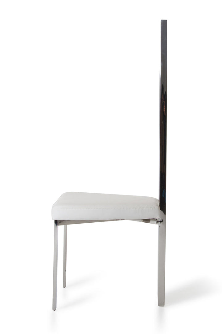 Modrest Elise Modern White Leatherette Dining Chair - MONAVILLA