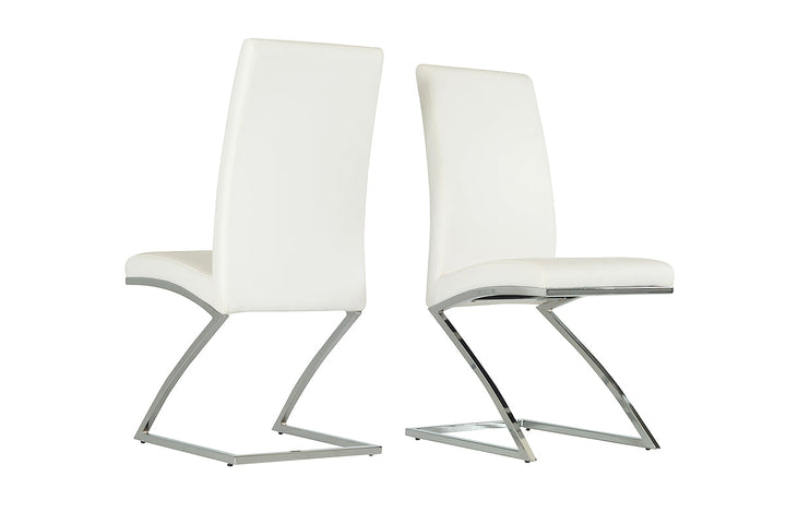 Angora Modern White Dining Chair (Set of 2) - MONAVILLA