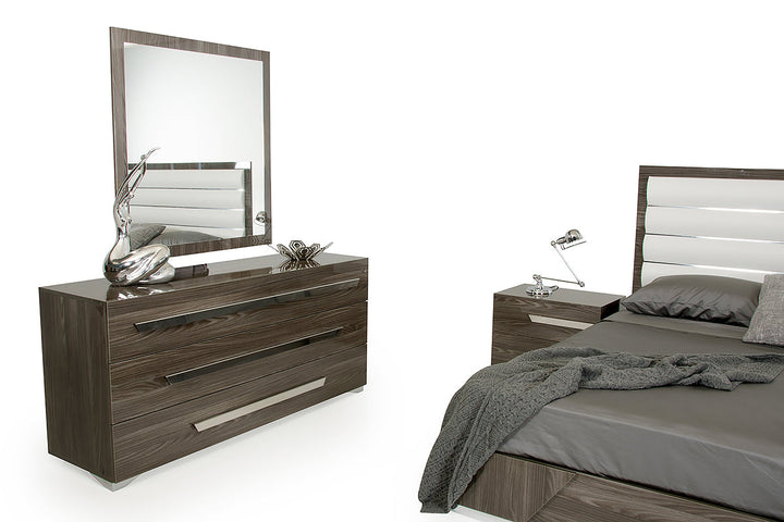 Nova Domus Capulet Italian Modern Grey Mirror - MONAVILLA