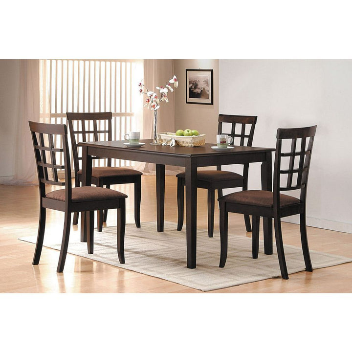 ACME Cardiff Dark Brown Microfiber & Espresso Side Chair Model 6851 - MONAVILLA
