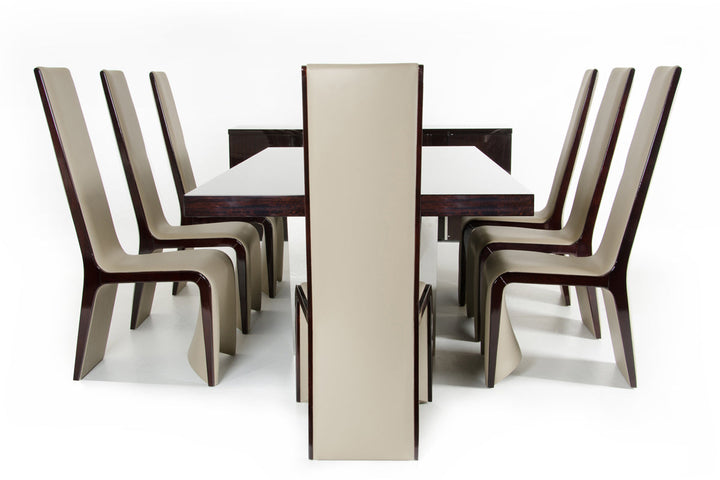 Modrest Christa Modern Ebony High Gloss Dining Table - MONAVILLA
