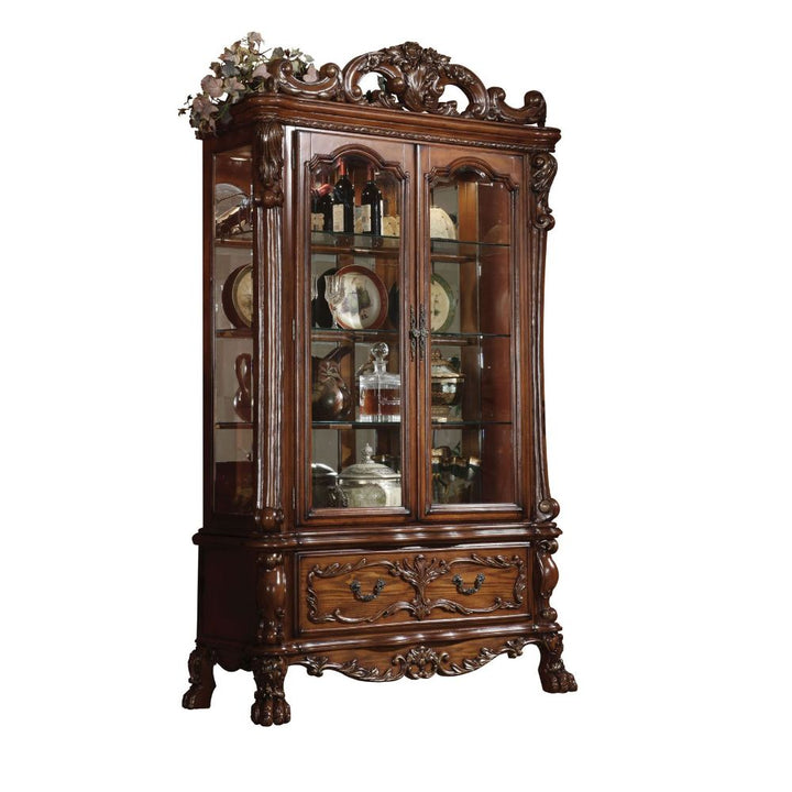 ACME Dresden Cherry Oak Curio Model 12158 - MONAVILLA
