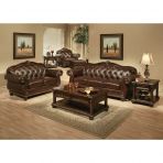ACME Anondale Espresso Top Grain Leather Match Sofa Model 15030 - MONAVILLA