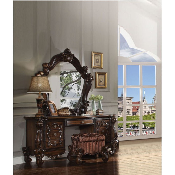 ACME Versailles Cherry Oak Vanity Desk Model 21107 - MONAVILLA
