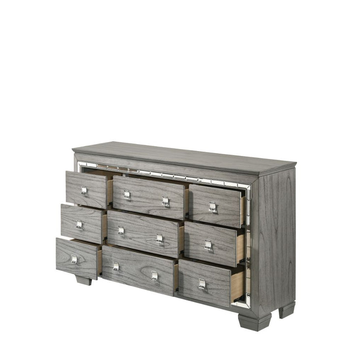 ACME Antares Light Gray Oak Dresser Model 21825 - MONAVILLA
