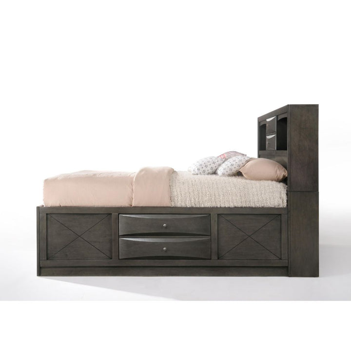 ACME Ireland Gray Oak Queen Bed Model 22700Q - MONAVILLA