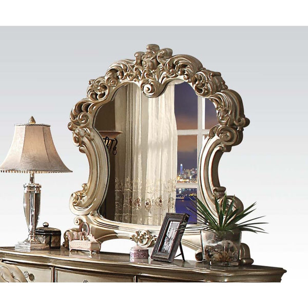 ACME Vendome Gold Patina & Bone Mirror Model 23004 - MONAVILLA