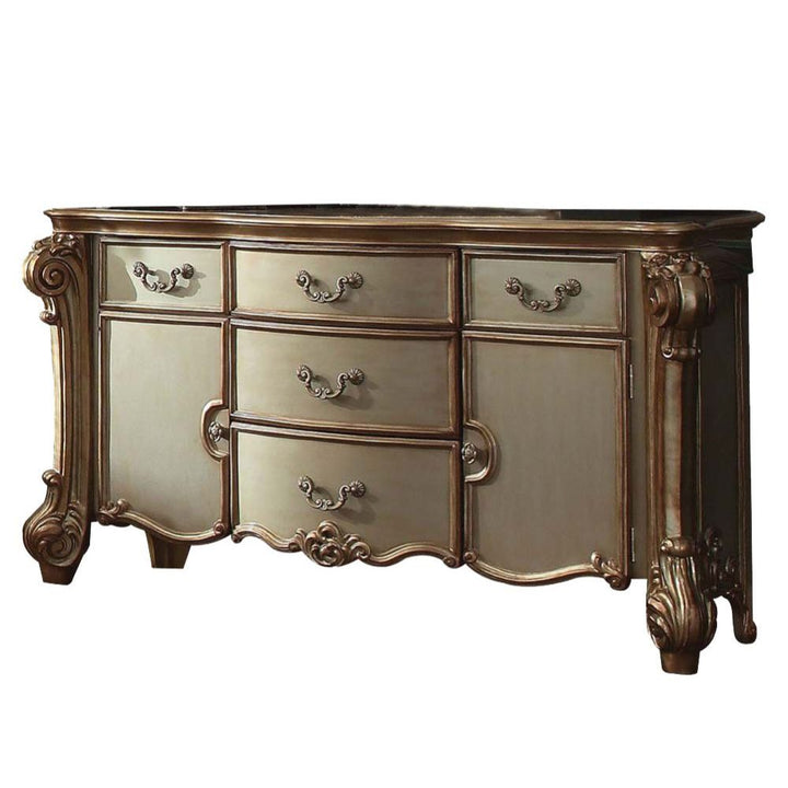ACME Vendome Gold Patina & Bone Dresser Model 23005 - MONAVILLA