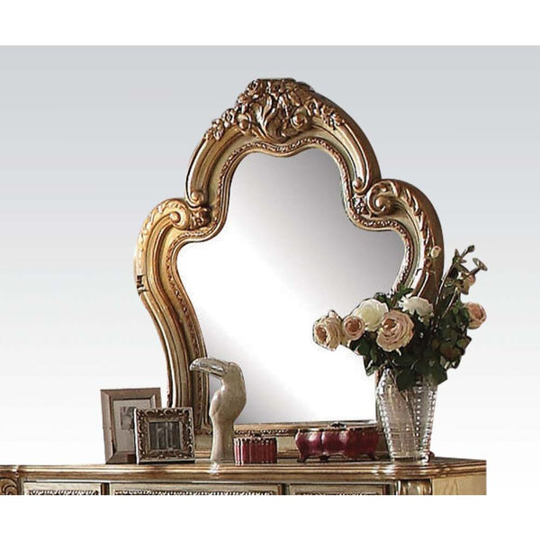ACME Dresden Gold Patina & Bone Mirror Model 23164 - MONAVILLA