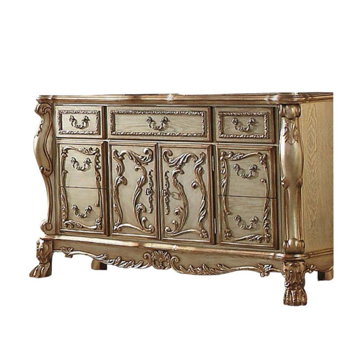 ACME Dresden Gold Patina & Bone Dresser Model 23165 - MONAVILLA
