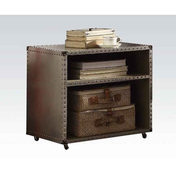 ACME Brancaster Aluminum Nightstand Model 26218 - MONAVILLA