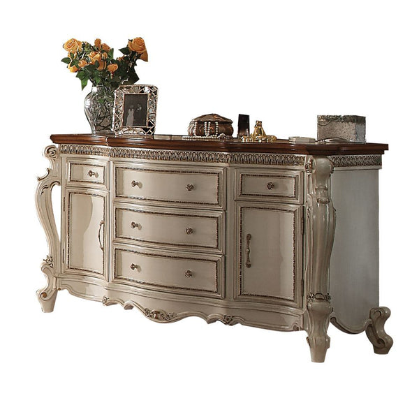 ACME Picardy Antique Pearl & Cherry Oak Dresser Model 26905 - MONAVILLA
