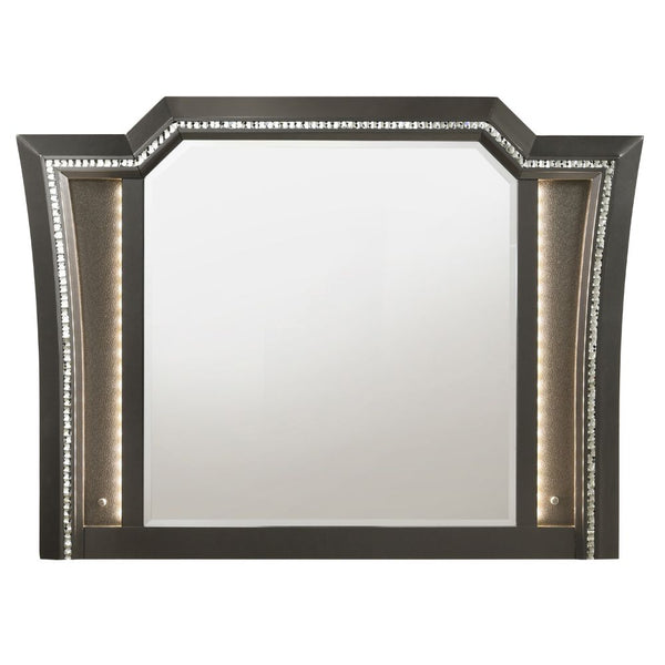 ACME Kaitlyn Metallic Gray Mirror Model 27284 - MONAVILLA