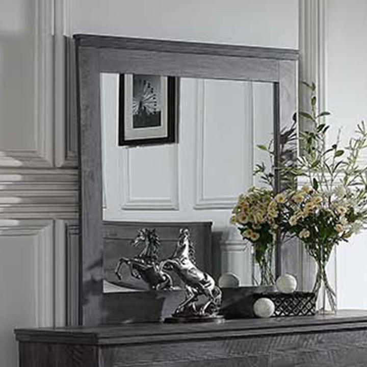 ACME Vidalia Rustic Gray Oak Mirror Model 27324 - MONAVILLA