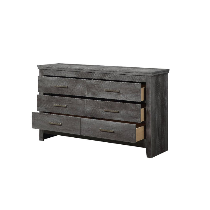 ACME Vidalia Rustic Gray Oak Dresser Model 27325 - MONAVILLA