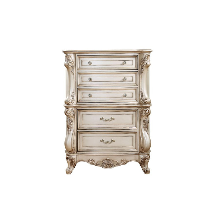 ACME Gorsedd Antique White Chest Model 27446 - MONAVILLA