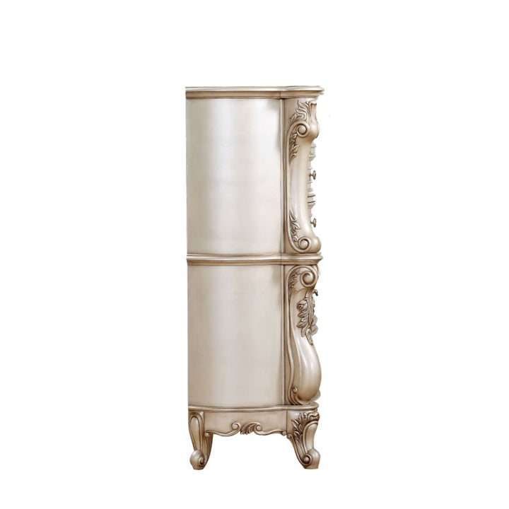 ACME Gorsedd Antique White Chest Model 27446 - MONAVILLA