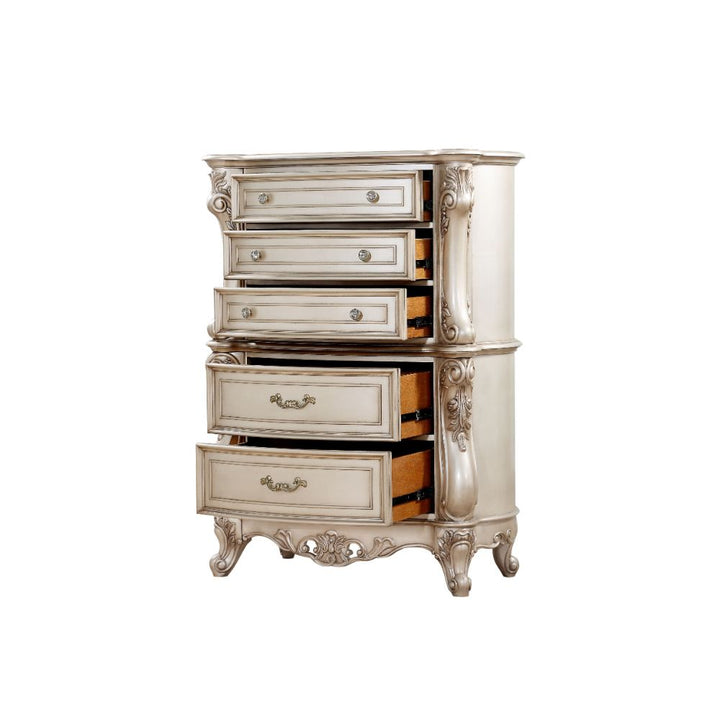 ACME Gorsedd Antique White Chest Model 27446 - MONAVILLA