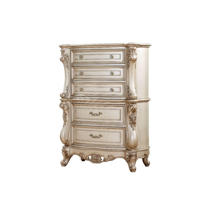ACME Gorsedd Antique White Chest Model 27446 - MONAVILLA