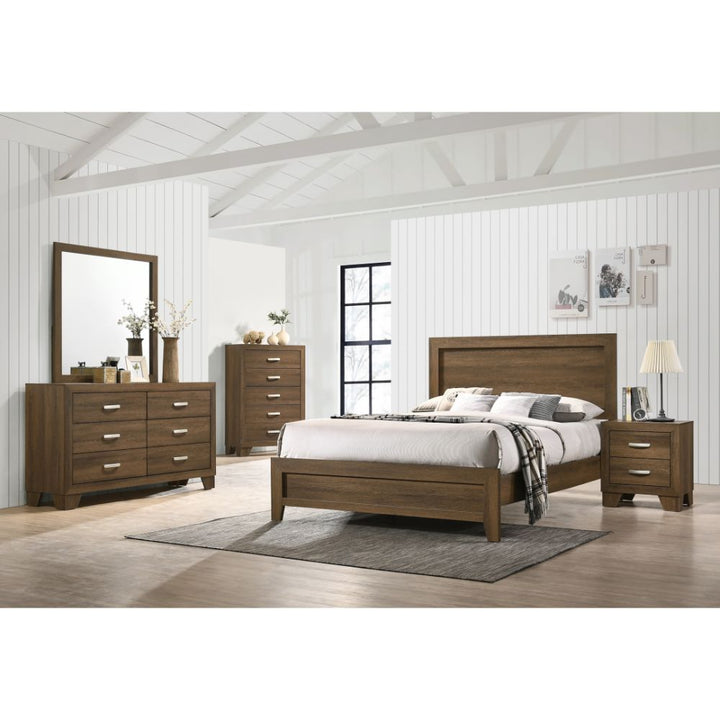 ACME Miquell Oak Queen Bed Model 28050Q - MONAVILLA