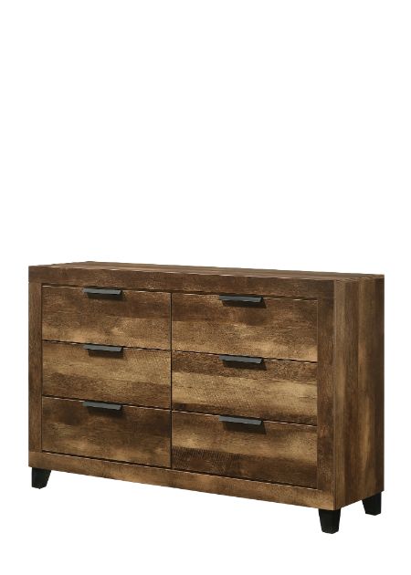 ACME Morales Rustic Oak Finish Dresser Model 28595 - MONAVILLA