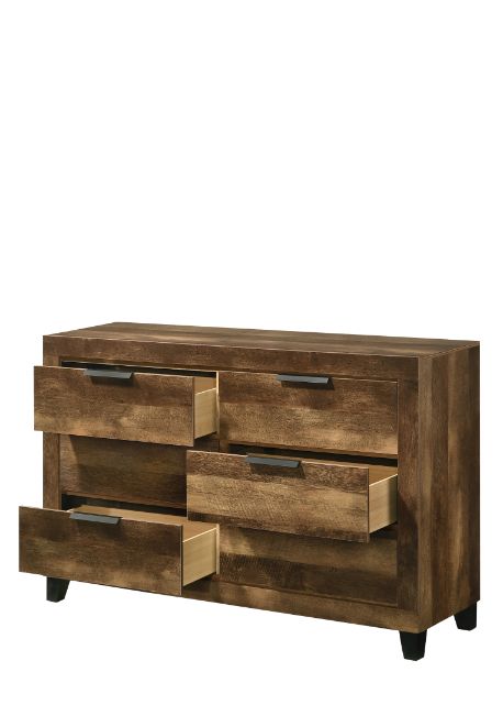 ACME Morales Rustic Oak Finish Dresser Model 28595 - MONAVILLA