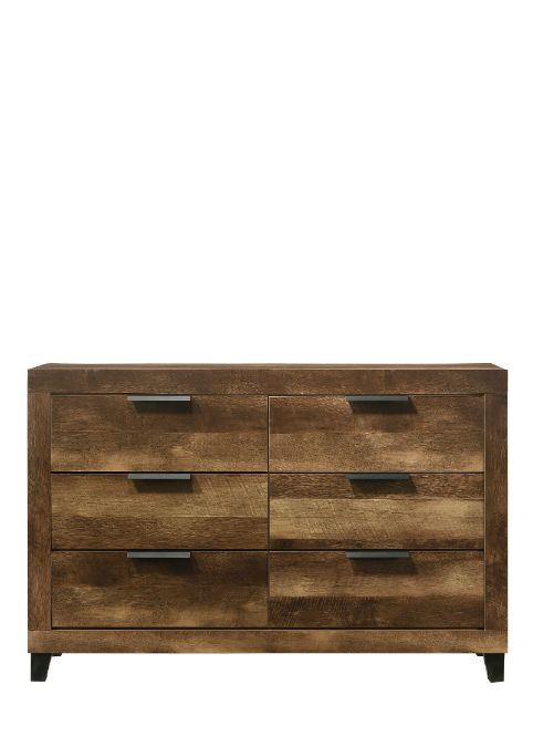 ACME Morales Rustic Oak Finish Dresser Model 28595 - MONAVILLA