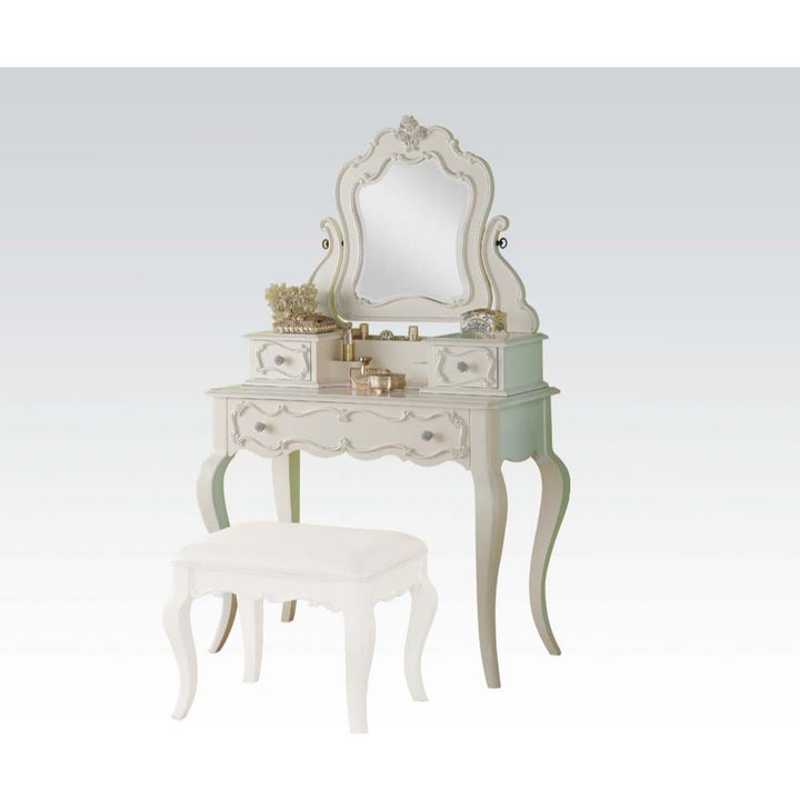 ACME Edalene Pearl White Vanity Desk Model 30516 - MONAVILLA