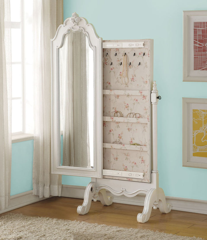 ACME Edalene Pearl White Jewelry Armoire Model 30520 - MONAVILLA