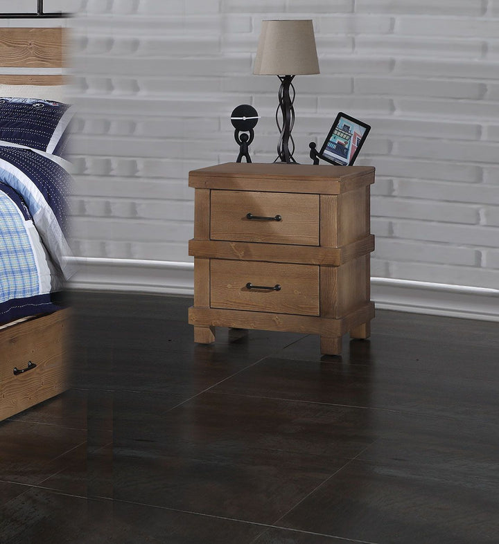 ACME Adams Antique Oak Nightstand Model 30613 - MONAVILLA